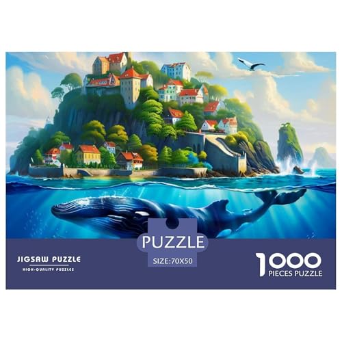 Puzzles 1000 Teile Puzzle WalLagerfeuer-Aktivität Puzzle Fantasy Style Geschicklichkeitsspiel Puzzles-Geschenk Für Erwachsene Und Kinder 70x50cm/1000pcs von TZOVPCDFA