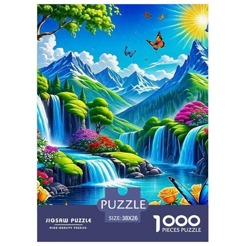 Puzzles 1000 Teile Puzzle WasserfallLagerfeuer-Aktivität Puzzle Exquisite Scenery Geschicklichkeitsspiel Heimdekoration Für Erwachsene Und Kinder Ab 14 Jahren 38x26cm/1000pcs Puzzles 1000 Teile Puzzle WasserfallLagerfeuer-Aktivität Puzzle Exquisite Scenery Geschicklichkeitsspiel Heimdekoration Für Erwachsene Und Kinder Ab 14 Jahren 38x26cm/1000pcs von TZOVPCDFA