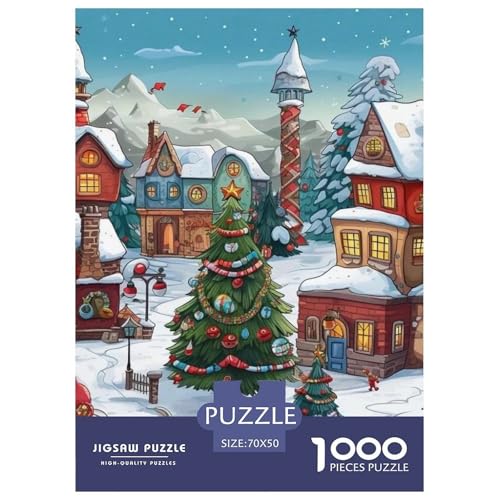 Puzzles 1000 Teile Puzzle WeihnachtenLagerfeuer-Aktivität Puzzle WeihnachtenEve Geschicklichkeitsspiel Für Die Ganze Familie Für Männer Und Frauen 70x50cm/1000pcs von TZOVPCDFA
