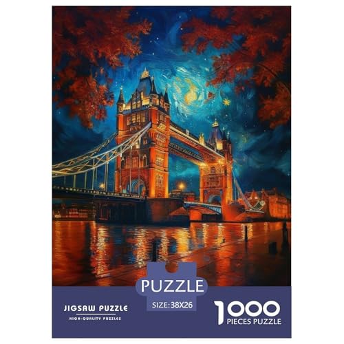 Puzzles Die Tower Bridge1000 Teile Erwachsene Great Architecture Impossible Puzzles Home Dekoration Für Erwachsene Und Kinder 38x26cm von TZOVPCDFA