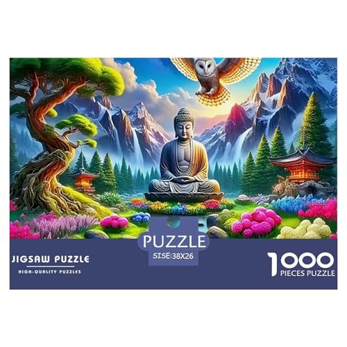 Puzzles Eule1000 Teile Erwachsene Animal Theme Geschicklichkeitsspiel Für Die Ganze Familie Home Dekoration Für Erwachsene Und Kinder 38x26cm von TZOVPCDFA