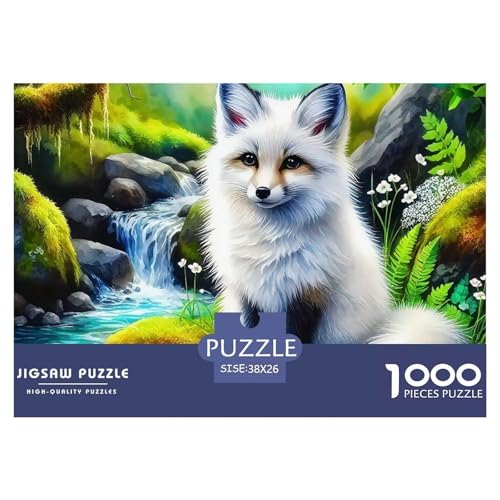 Puzzles Fox1000 Teile Erwachsene Rätsel Animal Theme Geschicklichkeitsspiel Für Die Ganze Familie Geschenke Für Männer Und Damen Für Erwachsene Und Kinder 38x26cm/1000pcs von TZOVPCDFA