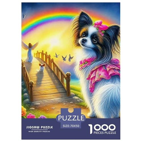Puzzles Für Erwachsene 1000 Teile ChihuahuaHerausforderung Spielzeug Pet Dog Theme Geschenke Für Männer Für Erwachsene Kinder 70x50cm/1000pcs von TZOVPCDFA