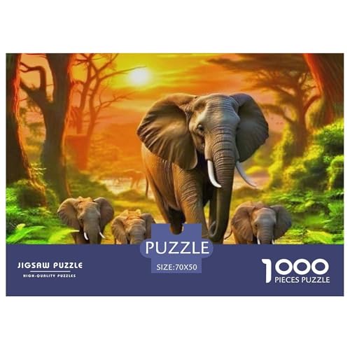 Puzzles Für Erwachsene 1000 Teile Elefanten Pädagogisches Spiel Animal Theme Geschenke Für Männer Für Erwachsene Kinder 70x50cm Puzzles Für Erwachsene 1000 Teile Elefanten Pädagogisches Spiel Animal Theme Geschenke Für Männer Für Erwachsene Kinder 70x50cm von TZOVPCDFA