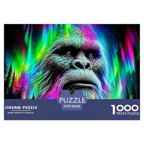 Puzzles Für Erwachsene 1000 Teile GorillaLernspiel DschungelAnimal Theme Geschenke Für Damen Für Erwachsene Und Kinder Ab 14 Jahren 38x26cm/1000pcs von TZOVPCDFA