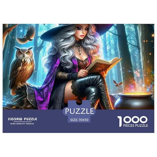Puzzles Für Erwachsene 1000 Teile HexeLernspiel Halloween Theme Geschenke Für Damen Für Erwachsene Kinder 70x50cm/1000pcs Puzzles Für Erwachsene 1000 Teile HexeLernspiel Halloween Theme Geschenke Für Damen Für Erwachsene Kinder 70x50cm/1000pcs von TZOVPCDFA