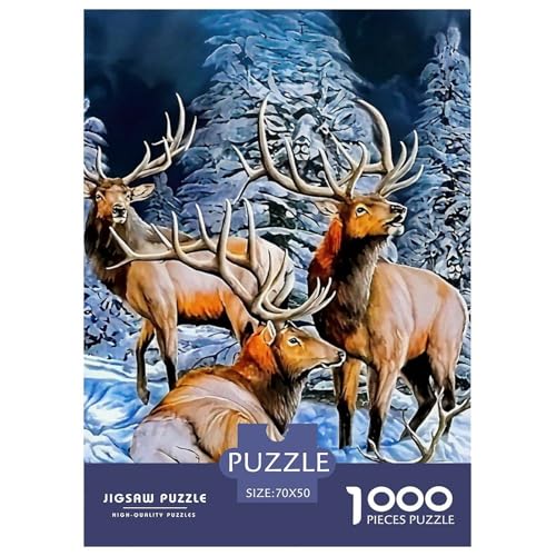 Puzzles Für Erwachsene 1000 Teile Hirsch Pädagogisches Spiel Animal Theme Für Familie Freunde Für Erwachsene Kinder 70x50cm Puzzles Für Erwachsene 1000 Teile Hirsch Pädagogisches Spiel Animal Theme Für Familie Freunde Für Erwachsene Kinder 70x50cm von TZOVPCDFA