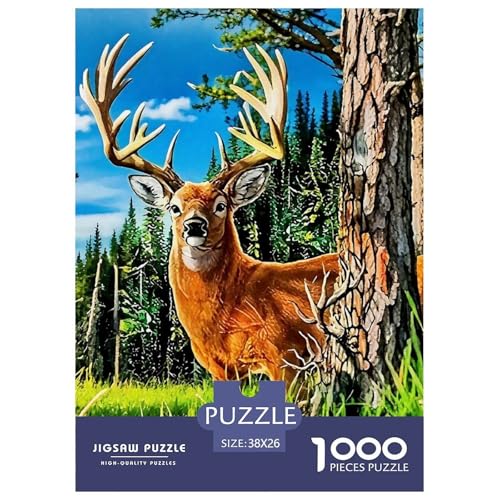 Puzzles Für Erwachsene 1000 Teile Hirsch Pädagogisches Spiel Wildlife Theme Geschenke Für Männer Für Erwachsene Kinder 38x26cm Puzzles Für Erwachsene 1000 Teile Hirsch Pädagogisches Spiel Wildlife Theme Geschenke Für Männer Für Erwachsene Kinder 38x26cm von TZOVPCDFA
