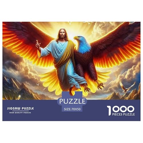 Puzzles Für Erwachsene 1000 Teile Jesus - ReligionHerausforderung Spielzeug Christian Themes Geschenke Für Damen Für Erwachsene Und Kinder Ab 14 Jahren 70x50cm/1000pcs von TZOVPCDFA