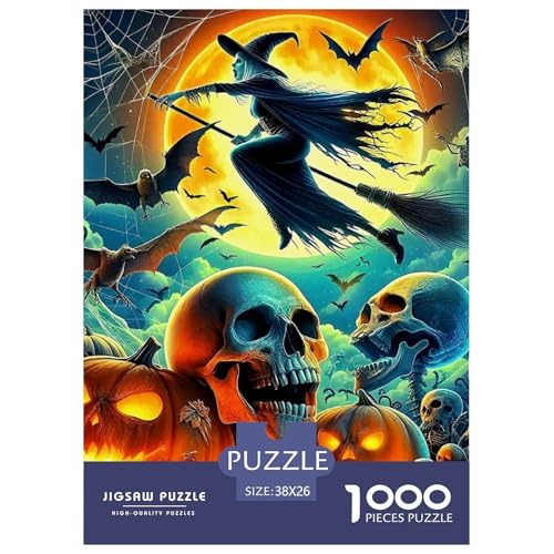 Puzzles Für Erwachsene 1000 Teile Jumbie KürbisseHerausforderung Spielzeug Halloween Theme Geschenke Für Männer Für Erwachsene Und Kinder Ab 14 Jahren 38x26cm/1000pcs von TZOVPCDFA