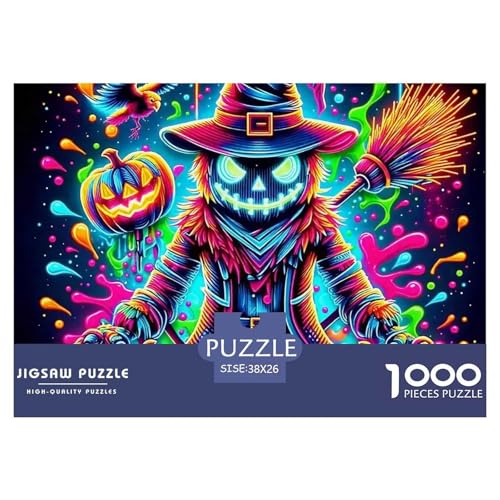 Puzzles Für Erwachsene 1000 Teile Jumbie KürbisseLernspiel Halloween Theme Für Familie Freunde Für Erwachsene Kinder 38x26cm/1000pcs von TZOVPCDFA