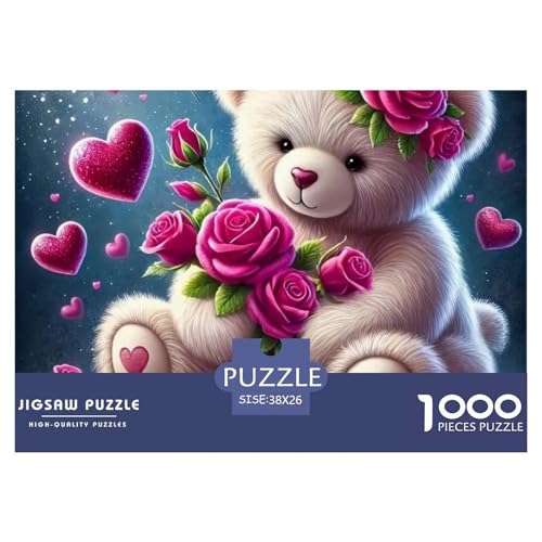 Puzzles Für Erwachsene 1000 Teile Kleiner BärErwachsene Puzzles Pädagogisches Spiel Animal Theme Geschenke Für Männer Für Erwachsene Und Kinder Ab 14 Jahren 38x26cm/1000pcs von TZOVPCDFA