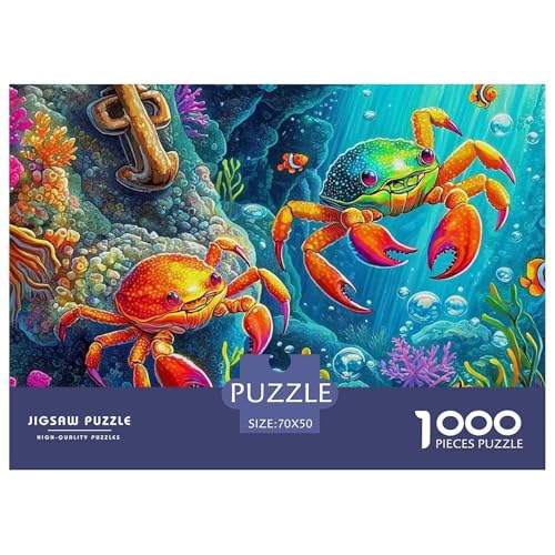 Puzzles Für Erwachsene 1000 Teile KrabbenErwachsene Puzzles Pädagogisches Spiel Animal Theme Geschenke Für Männer Für Erwachsene Kinder 70x50cm/1000pcs von TZOVPCDFA