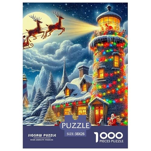 Puzzles Für Erwachsene 1000 Teile LeuchtturmHerausforderung Spielzeug KüstenlandschaftTheme Für Familie Freunde Für Erwachsene Und Kinder Ab 14 Jahren 38x26cm/1000pcs Puzzles Für Erwachsene 1000 Teile LeuchtturmHerausforderung Spielzeug KüstenlandschaftTheme Für Familie Freunde Für Erwachsene Und Kinder Ab 14 Jahren 38x26cm/1000pcs von TZOVPCDFA