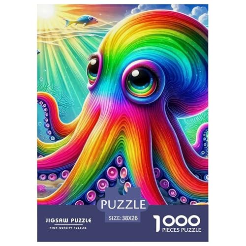 Puzzles Für Erwachsene 1000 Teile Octopus Puzzlespiele Animal Theme Geschenke Für Männer Für Erwachsene Und Kinder Ab 14 Jahren 38x26cm von TZOVPCDFA