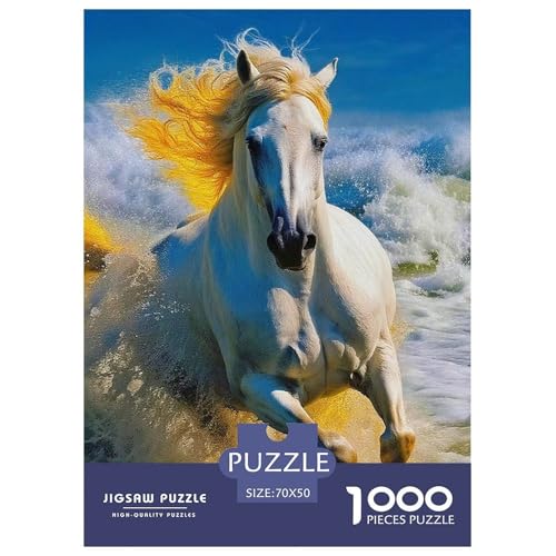 Puzzles Für Erwachsene 1000 Teile Pferd Pädagogisches Spiel Animal Theme Geschenke Für Männer Für Erwachsene Kinder 70x50cm Puzzles Für Erwachsene 1000 Teile Pferd Pädagogisches Spiel Animal Theme Geschenke Für Männer Für Erwachsene Kinder 70x50cm von TZOVPCDFA