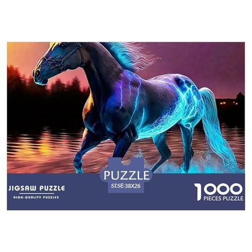 Puzzles Für Erwachsene 1000 Teile PferdLernspiel Animal Theme Für Familie Freunde Für Erwachsene Und Kinder Ab 14 Jahren 38x26cm/1000pcs von TZOVPCDFA