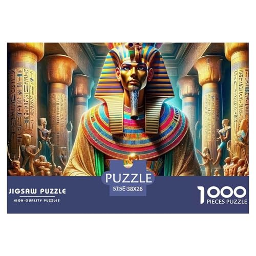Puzzles Für Erwachsene 1000 Teile Pharao Puzzlespiele Ancient Egypt Geschenke Für Männer Für Erwachsene Und Kinder Ab 14 Jahren 38x26cm von TZOVPCDFA