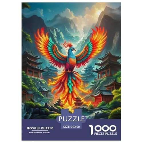 Puzzles Für Erwachsene 1000 Teile Phoenix Puzzlespiele Animal Theme Für Familie Freunde Für Erwachsene Und Kinder Ab 14 Jahren 70x50cm von TZOVPCDFA