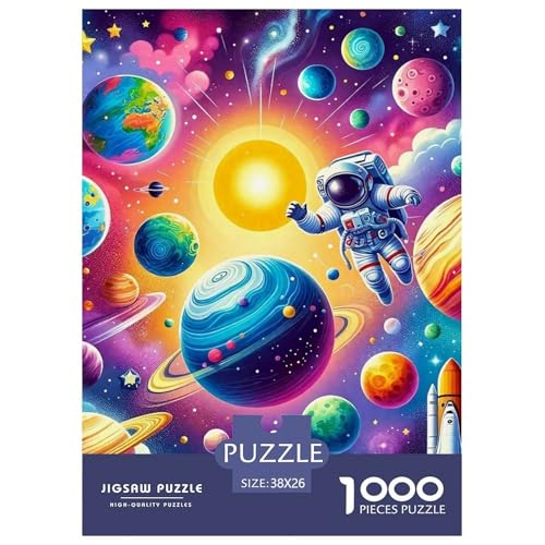 Puzzles Für Erwachsene 1000 Teile PlanetenErwachsene Puzzles Pädagogisches Spiel AstronautFür Familie Freunde Für Erwachsene Kinder 38x26cm/1000pcs von TZOVPCDFA