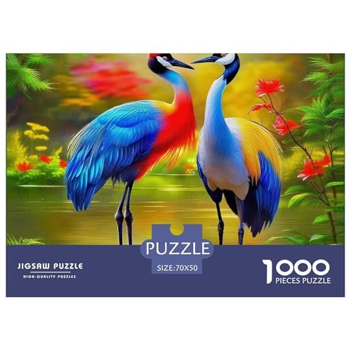 Puzzles Für Erwachsene 1000 Teile Rotgekrönter Kran Pädagogisches Spiel Crane Themed Geschenke Für Damen Für Erwachsene Kinder 70x50cm Puzzles Für Erwachsene 1000 Teile Rotgekrönter Kran Pädagogisches Spiel Crane Themed Geschenke Für Damen Für Erwachsene Kinder 70x50cm von TZOVPCDFA