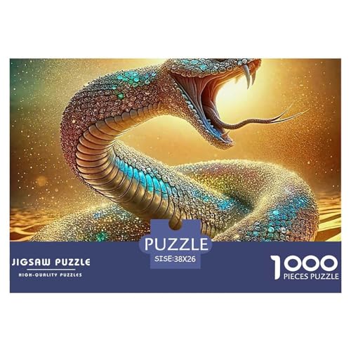 Puzzles Für Erwachsene 1000 Teile Schlange Pädagogisches Spiel Cool Reptile Theme Geschenke Für Männer Für Erwachsene Kinder 38x26cm Puzzles Für Erwachsene 1000 Teile Schlange Pädagogisches Spiel Cool Reptile Theme Geschenke Für Männer Für Erwachsene Kinder 38x26cm von TZOVPCDFA