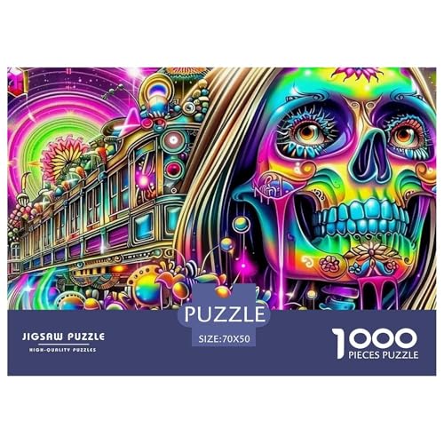 Puzzles Für Erwachsene 1000 Teile Skelett Pädagogisches Spiel Fantasy Style Für Familie Freunde Für Erwachsene Kinder 70x50cm von TZOVPCDFA
