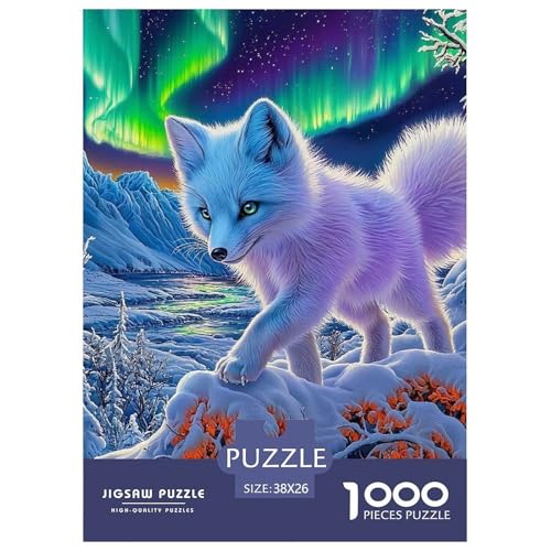 Puzzles Für Erwachsene 1000 Teile Snow Fox Pädagogisches Spiel Wildlife Theme Geschenke Für Damen Für Erwachsene Kinder 38x26cm Puzzles Für Erwachsene 1000 Teile Snow Fox Pädagogisches Spiel Wildlife Theme Geschenke Für Damen Für Erwachsene Kinder 38x26cm von TZOVPCDFA