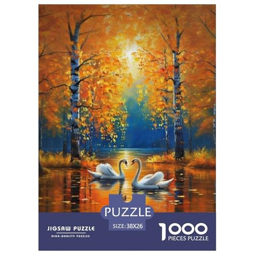 Puzzles Für Erwachsene 1000 Teile Tyurin Puzzlespiele Schwan Geschenke Für Männer Für Erwachsene Und Kinder Ab 14 Jahren 38x26cm von TZOVPCDFA
