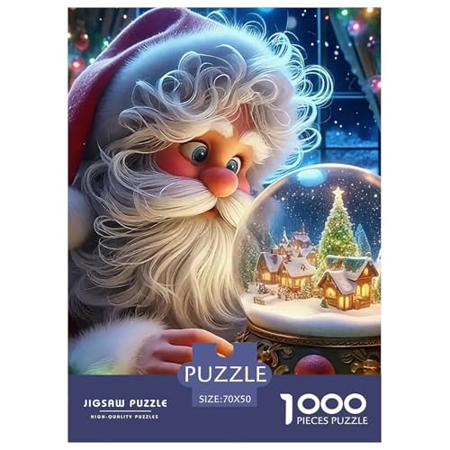 Puzzles Für Erwachsene 1000 Teile WeihnachtsmannLernspiel Christmas Theme Für Familie Freunde Für Erwachsene Und Kinder Ab 14 Jahren 70x50cm/1000pcs von TZOVPCDFA