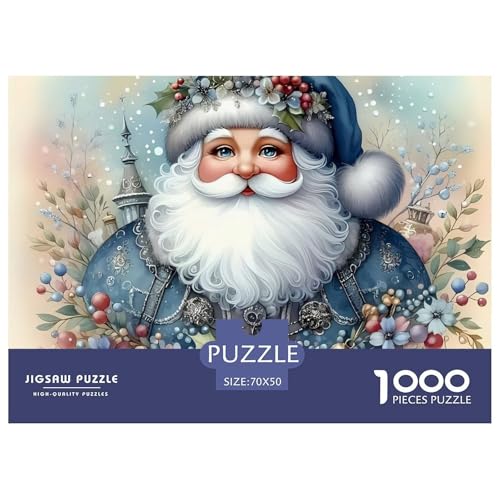 Puzzles Für Erwachsene 1000 Teile WeihnachtsmannLernspiel Christmas Theme Geschenke Für Damen Für Erwachsene Und Kinder Ab 14 Jahren 70x50cm/1000pcs von TZOVPCDFA