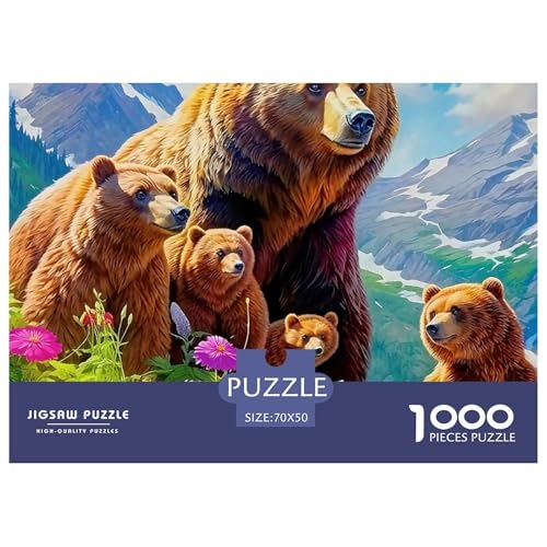 Puzzles Für Erwachsene 1000 Teilige Bären Pädagogisches Spiel Animal Theme Geschenke Für Männer Für Erwachsene Kinder 70x50cm Puzzles Für Erwachsene 1000 Teilige Bären Pädagogisches Spiel Animal Theme Geschenke Für Männer Für Erwachsene Kinder 70x50cm von TZOVPCDFA