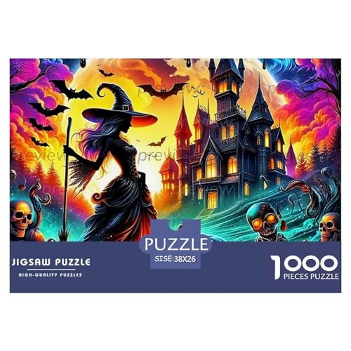 Puzzles Für Erwachsene 1000 Teilige HexeLernspiel Halloween Theme Geschenke Für Damen Für Erwachsene Kinder 38x26cm/1000pcs Puzzles Für Erwachsene 1000 Teilige HexeLernspiel Halloween Theme Geschenke Für Damen Für Erwachsene Kinder 38x26cm/1000pcs von TZOVPCDFA