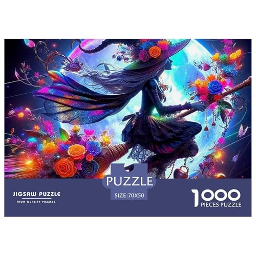 Puzzles Für Erwachsene 1000 Teilige HexeLernspiel Halloween Theme Geschenke Für Damen Für Erwachsene Kinder 70x50cm/1000pcs Puzzles Für Erwachsene 1000 Teilige HexeLernspiel Halloween Theme Geschenke Für Damen Für Erwachsene Kinder 70x50cm/1000pcs von TZOVPCDFA
