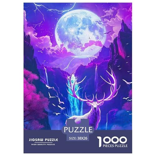Puzzles Für Erwachsene 1000 Teilige HirschLernspiel Dreamy Art Theme Für Familie Freunde Für Erwachsene Kinder 38x26cm/1000pcs Puzzles Für Erwachsene 1000 Teilige HirschLernspiel Dreamy Art Theme Für Familie Freunde Für Erwachsene Kinder 38x26cm/1000pcs von TZOVPCDFA