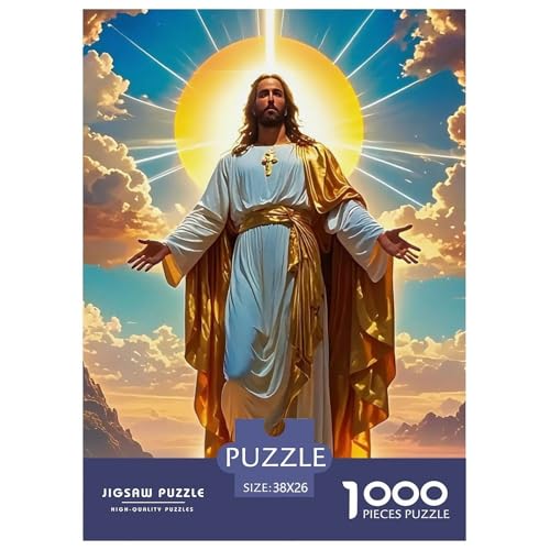 Puzzles Für Erwachsene 1000 Teilige JesusErwachsene Puzzles Pädagogisches Spiel RetterFür Familie Freunde Für Erwachsene Kinder 38x26cm/1000pcs von TZOVPCDFA