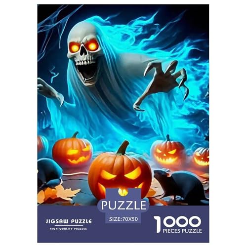 Puzzles Für Erwachsene 1000 Teilige Jumbie KürbissePuzzlespiele Halloween Theme Geschenke Für Damen Für Erwachsene Kinder 70x50cm/1000pcs von TZOVPCDFA