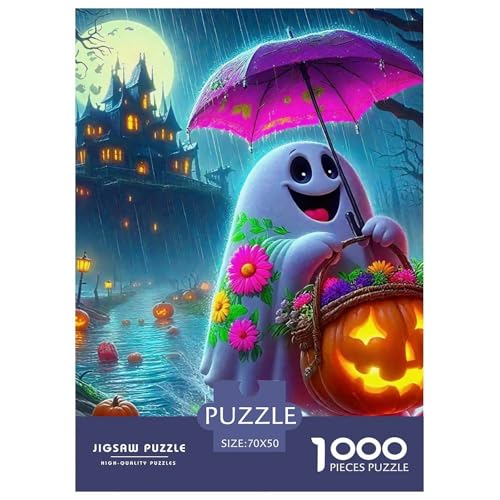 Puzzles Für Erwachsene 1000 Teilige Jumbie KürbissePuzzlespiele Halloween Theme Geschenke Für Damen Für Erwachsene Kinder 70x50cm/1000pcs von TZOVPCDFA