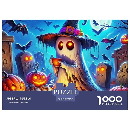 Puzzles Für Erwachsene 1000 Teilige Jumbie KürbissePuzzlespiele Halloween Theme Geschenke Für Damen Für Erwachsene Kinder 70x50cm/1000pcs von TZOVPCDFA