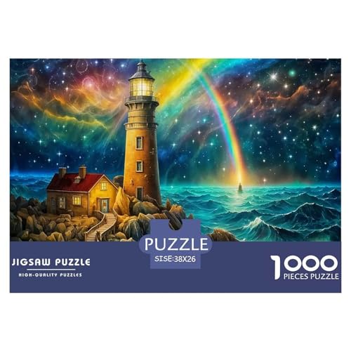 Puzzles Für Erwachsene 1000 Teilige LeuchtturmErwachsene Puzzles Pädagogisches Spiel Coastline Geschenke Für Männer Für Erwachsene Kinder 38x26cm/1000pcs von TZOVPCDFA
