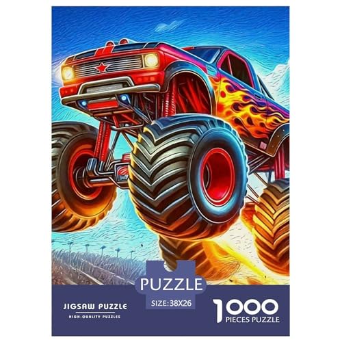 Puzzles Für Erwachsene 1000 Teilige Monster TruckErwachsene Puzzles Pädagogisches Spiel Vehicle Theme Für Familie Freunde Für Erwachsene Kinder 38x26cm/1000pcs von TZOVPCDFA