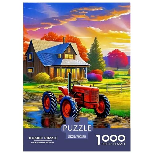 Puzzles Für Erwachsene 1000 Teilige TraktorPuzzlespiele Farm Theme Geschenke Für Damen Für Erwachsene Und Kinder Ab 14 Jahren 70x50cm/1000pcs von TZOVPCDFA