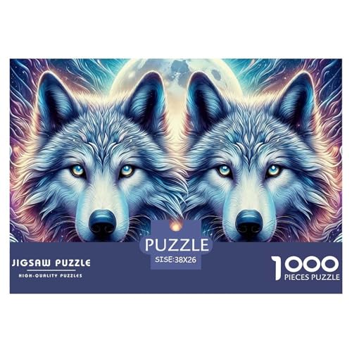 Puzzles Für Erwachsene 1000 Teilige WolfLernspiel Wildlife Theme Für Familie Freunde Für Erwachsene Und Kinder Ab 14 Jahren 38x26cm/1000pcs von TZOVPCDFA