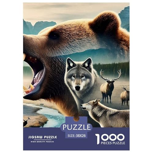 Puzzles Für Erwachsene 1000 Teilige WolfLernspiel Wildlife Theme Geschenke Für Damen Für Erwachsene Kinder 38x26cm/1000pcs Puzzles Für Erwachsene 1000 Teilige WolfLernspiel Wildlife Theme Geschenke Für Damen Für Erwachsene Kinder 38x26cm/1000pcs von TZOVPCDFA