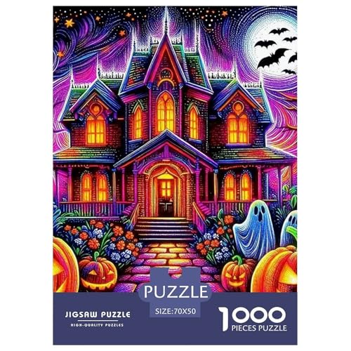Puzzles Kürbis SchlossPuzzle 1000 Teile Erwachsene Rätsel Halloween Impossible Puzzles Home Dekoration Für Erwachsene Und Kinder 70x50cm/1000pcs Puzzles Kürbis SchlossPuzzle 1000 Teile Erwachsene Rätsel Halloween Impossible Puzzles Home Dekoration Für Erwachsene Und Kinder 70x50cm/1000pcs von TZOVPCDFA