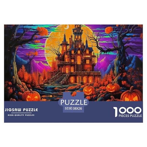 Puzzles Kürbis Schloss 1000 Teile Erwachsene Rätsel Halloween Klassische Dekorieren Sie Für Erwachsene Und Kinder Ab 14 Jahren 38x26cm Puzzles Kürbis Schloss 1000 Teile Erwachsene Rätsel Halloween Klassische Dekorieren Sie Für Erwachsene Und Kinder Ab 14 Jahren 38x26cm von TZOVPCDFA