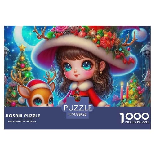 Puzzles Niedliche kleine HirschPuzzle 1000 Teile Erwachsene Rätsel Christmas Klassische Rätsel Geschenke Für Männer Und Damen Für Erwachsene Und Kinder Ab 14 Jahren 38x26cm/1000pcs von TZOVPCDFA