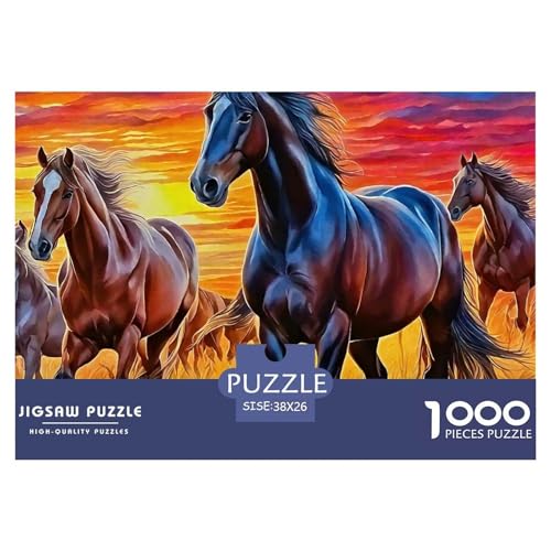 Puzzles Pferd1000 Teile Puzzles Erwachsene Rätsel Beautiful Steed Geschicklichkeitsspiel Für Die Ganze Familie Home Dekoration Für Erwachsene Und Kinder Ab 14 Jahren 38x26cm/1000pcs von TZOVPCDFA