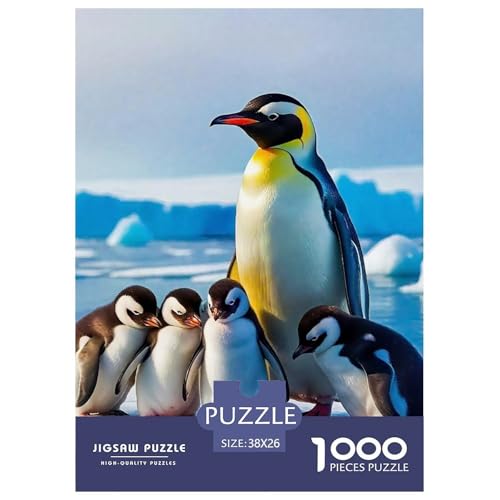 Puzzles Pinguin1000 Teile Puzzles Erwachsene Rätsel Cute Animals Geschicklichkeitsspiel Für Die Ganze Familie Geschenke Für Männer Und Damen Für Erwachsene Und Kinder 38x26cm/1000pcs von TZOVPCDFA