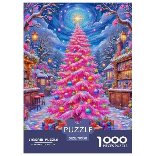 Puzzles WeihnachtenTree 1000 Teile Puzzles Erwachsene Rätsel Winter Scene Geschicklichkeitsspiel Für Die Ganze Familie Home Dekoration Für Erwachsene Und Kinder 70x50cm/1000pcs von TZOVPCDFA